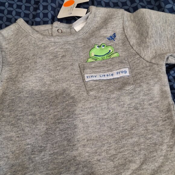 tiny little frog boy 2 piece pajamas - Picture 2 of 8